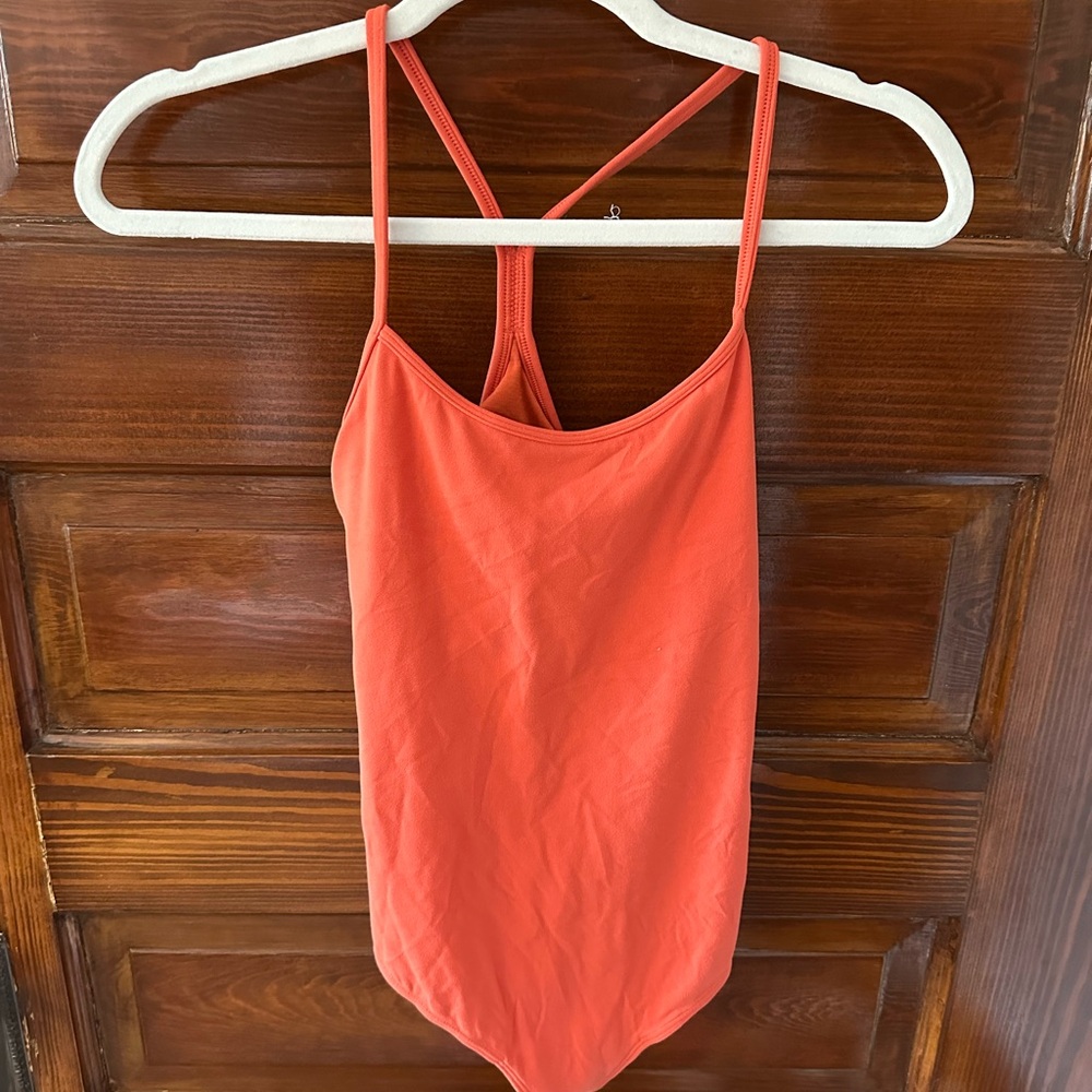 Lululemon Athletica Orange Shapewear Bodysuit